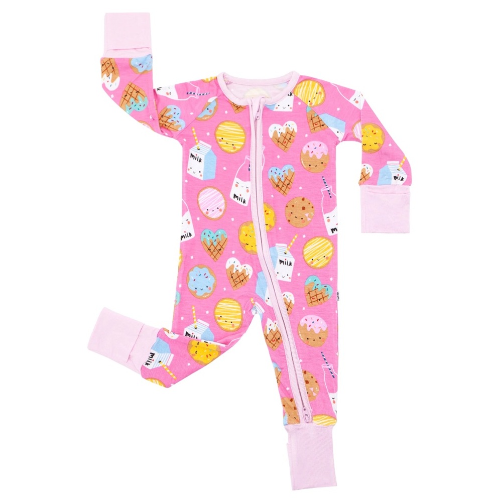 Pink Cookies & Milk Zippy | Little Sleepies 12-18 month